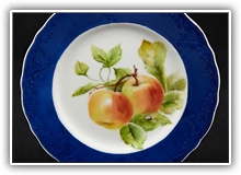 Judy Whiley - Dark Blue Fruit Plates 1