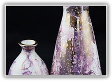 Monica Martin - Pink Lustre Vase and Miniature