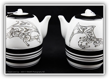 Sandra Dixon - Dragon Teapot and Cup